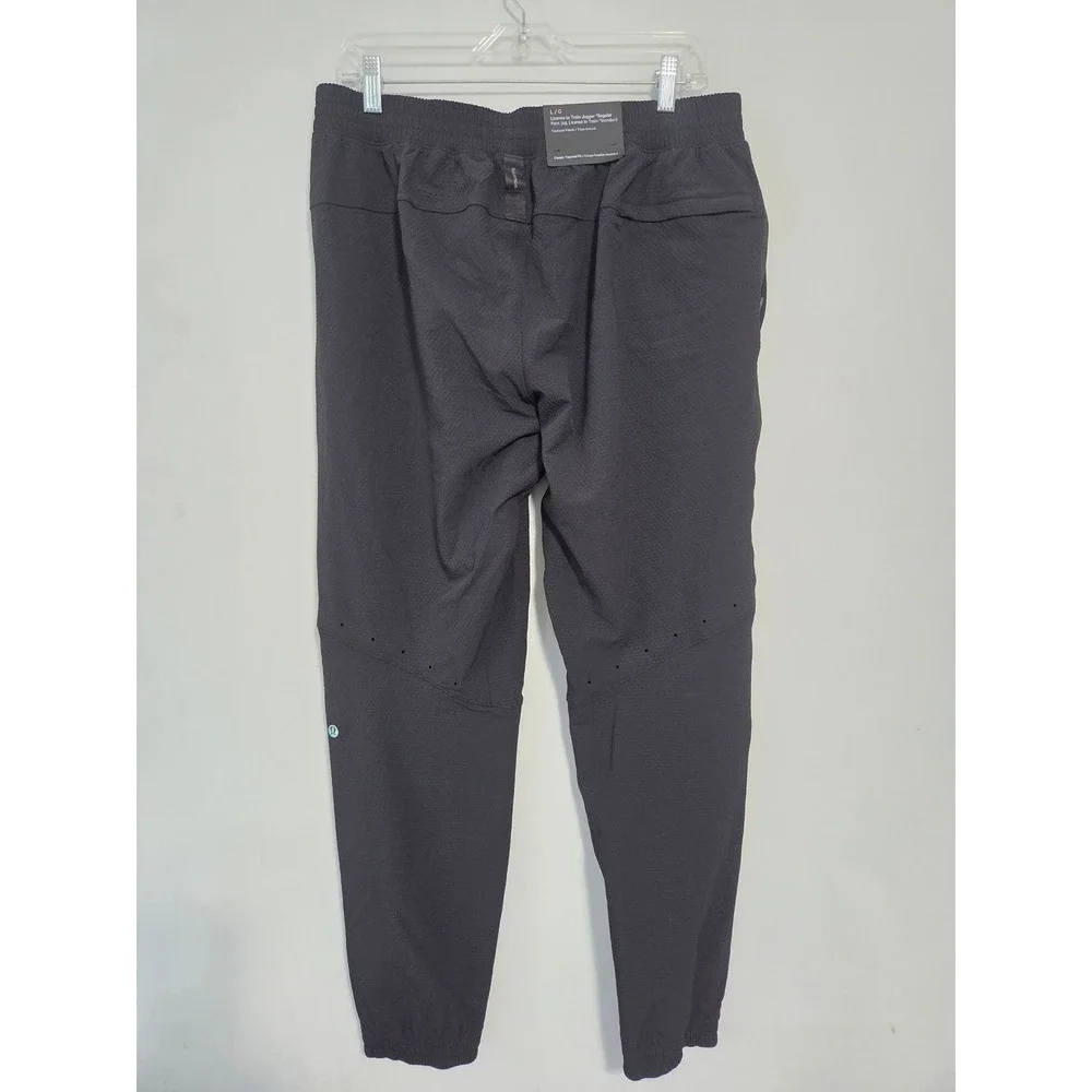 NWT Lululemon License to Train Textured Jogger Pants Mens L Black Athlesuire Gym